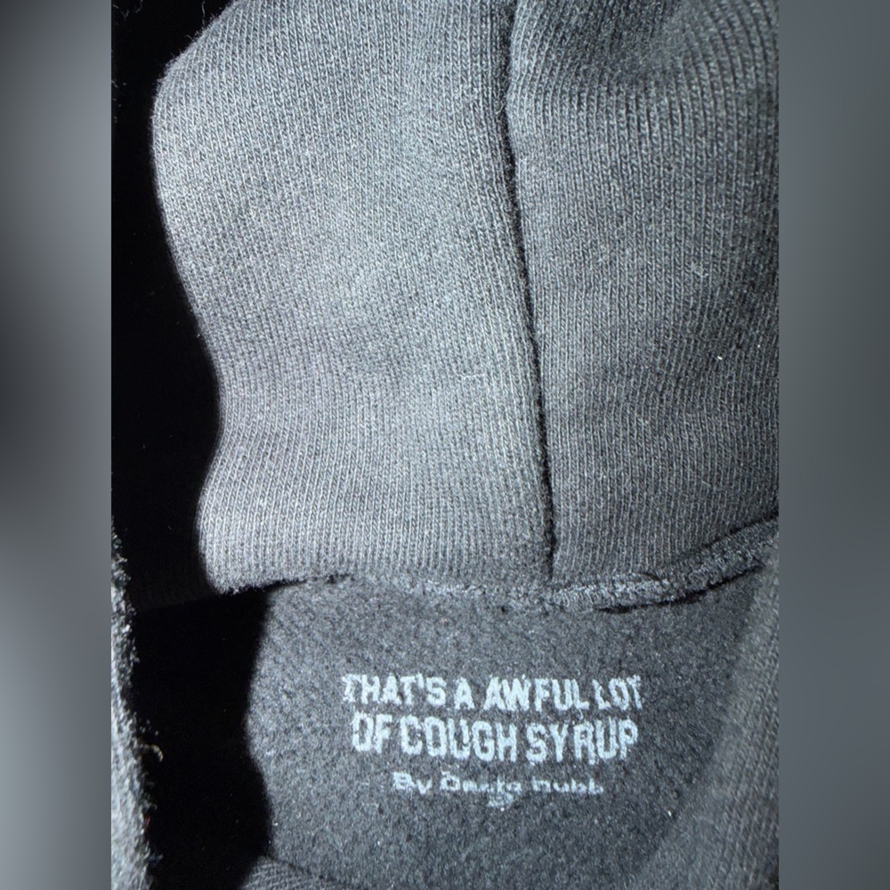That’s A Aweful Lot Of Cough Syrup Hoodie Sz Small - Picture 5 of 13